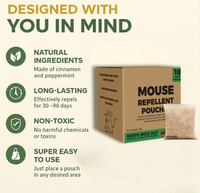 Skidex™ Mouse Repellent Pouches
