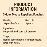 Skidex™ Mouse Repellent Pouches
